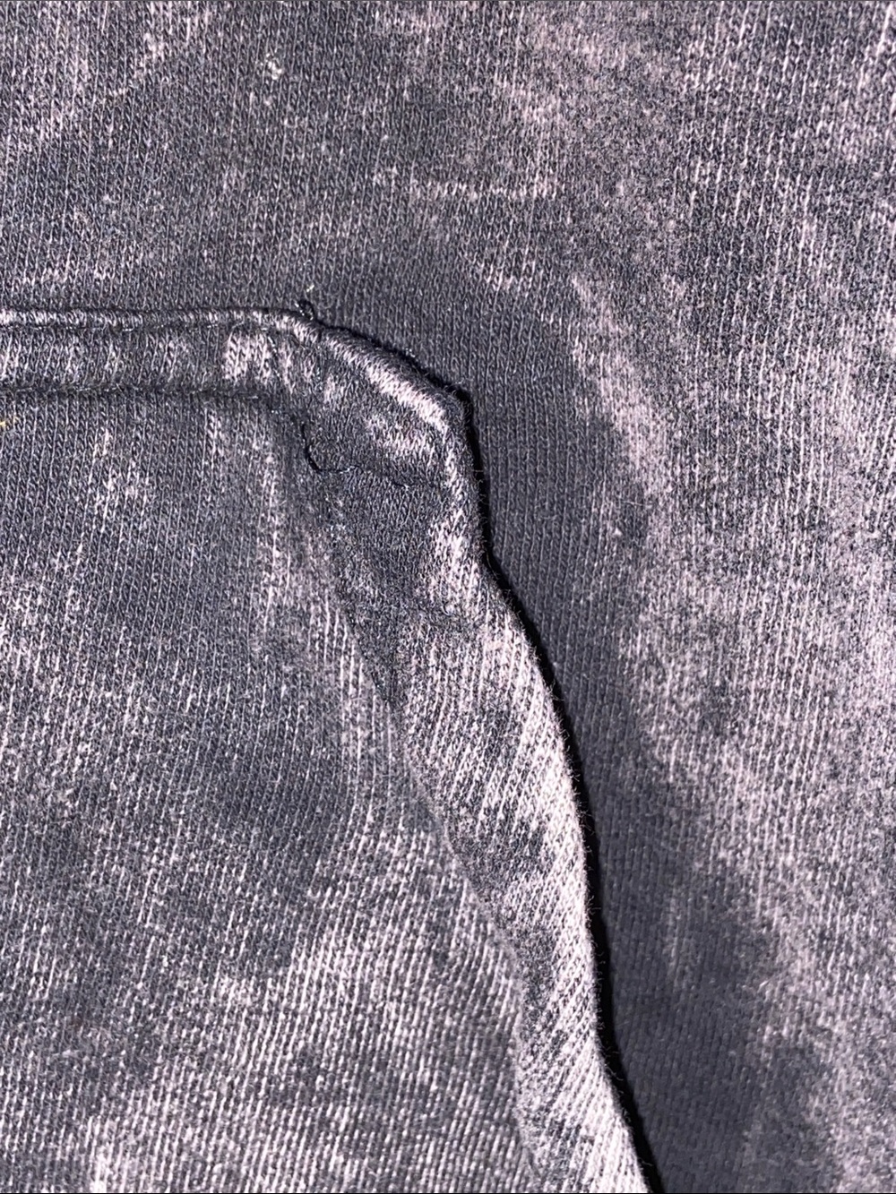 XPLR ACID WASH HOODIE Sam & Colby Brown/Black MOON PHASE SLEEVES - Picture 5 of 9